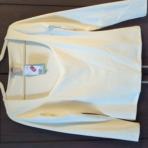 Women's Cream Long-Sleeve Blouse